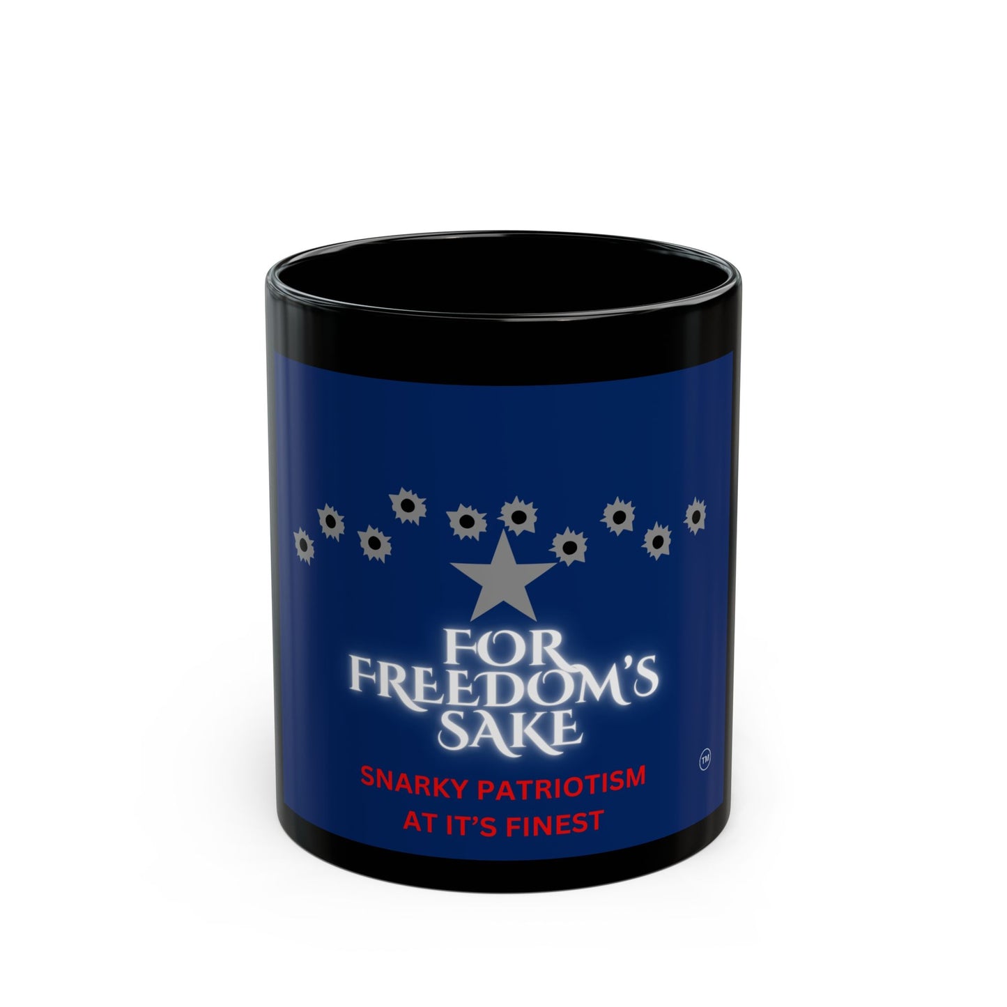 For Freedom's Sake Logo Black Mug (11oz, 15oz)