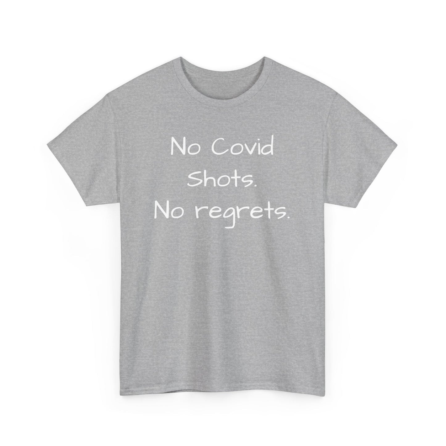 No Covid Shots No Regrets Tee Shirt