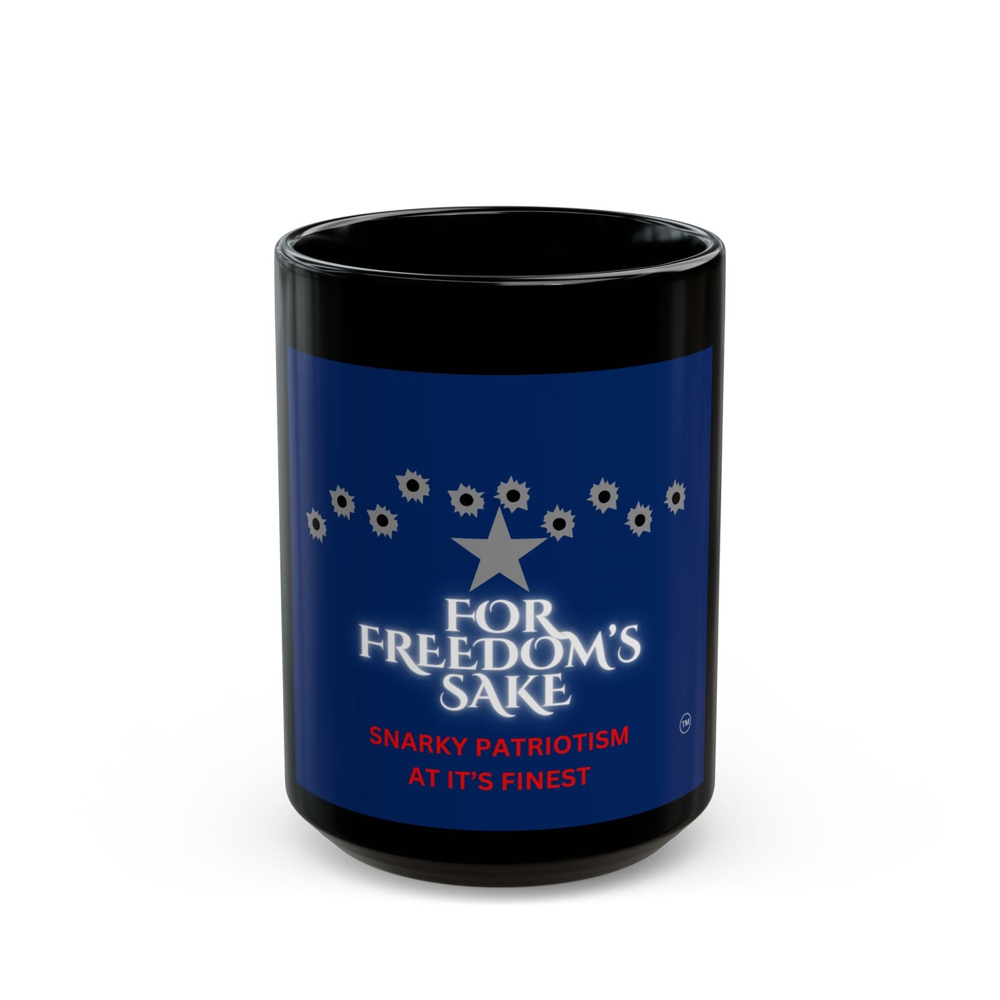 For Freedom's Sake Logo Black Mug (11oz, 15oz)