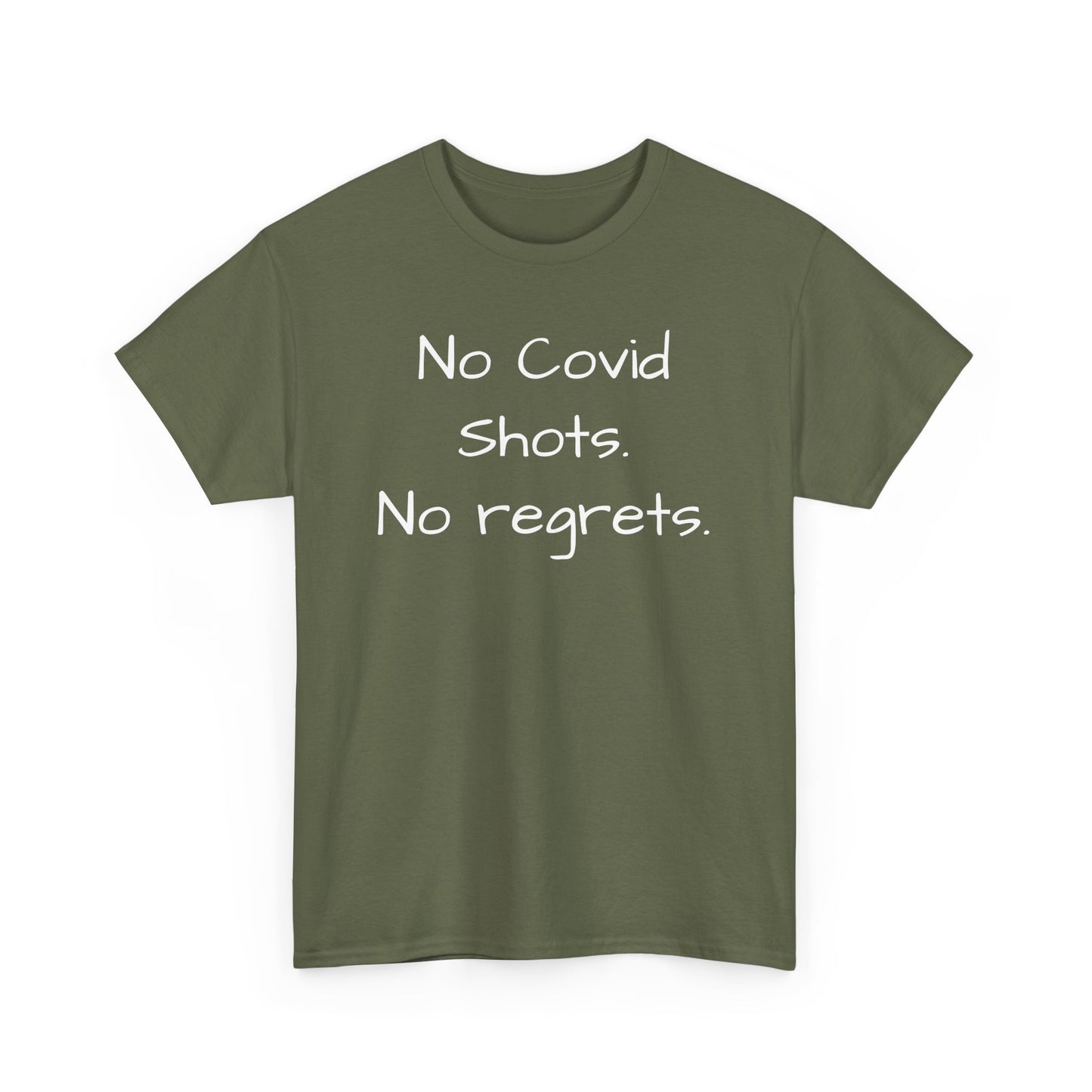 No Covid Shots No Regrets Tee Shirt